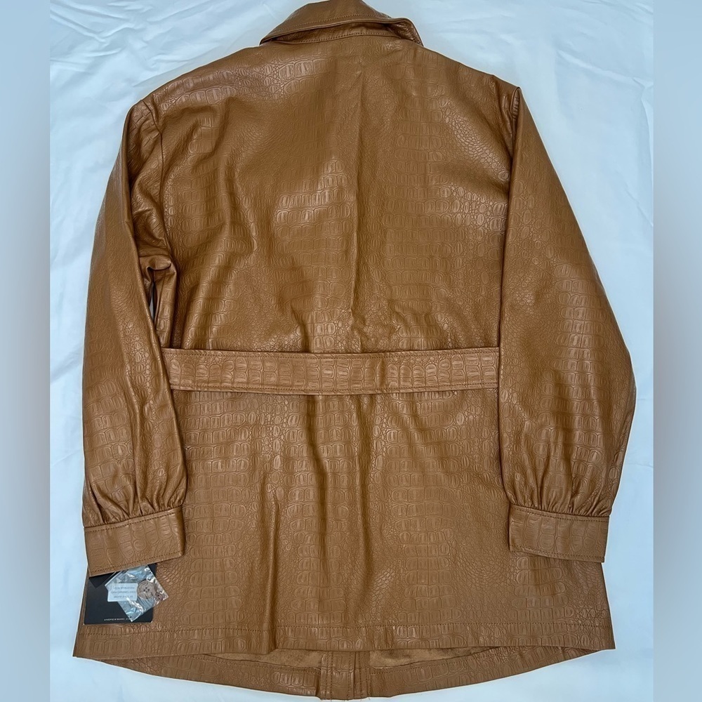 NWT! Marc New York by Andrew Marc Faux Crocodile Jacket - Picture 5 of 10